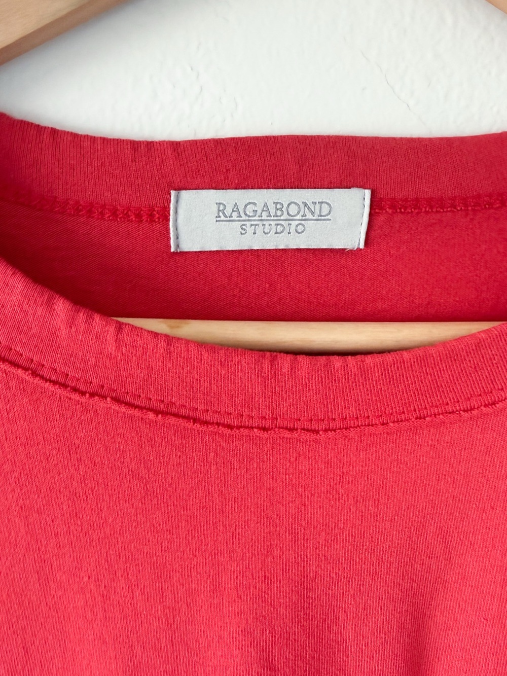 NWOT Free People x Ragabond Queen of Hearts Tee Color Red One Size Flawed* - Picture 7 of 10